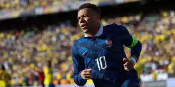 Kylian Mbappé lors du match amical entre la France et la Colombie au Northwest Stadium de Landover, dans le Maryland, le 29 mars 2026.