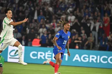 Bradley Barcola avait inscrit le but le plus rapide de l'histoire des Bleus face à l'Italie en 2024. (B. Papon/L'Équipe)