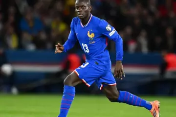 N'Golo Kanté sous le maillot de l'équipe de France en novembre. (P. Lahalle/L'Équipe)