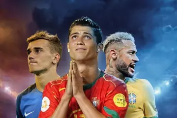 Antoine Griezmann, Cristiano Ronaldo et Neymar.